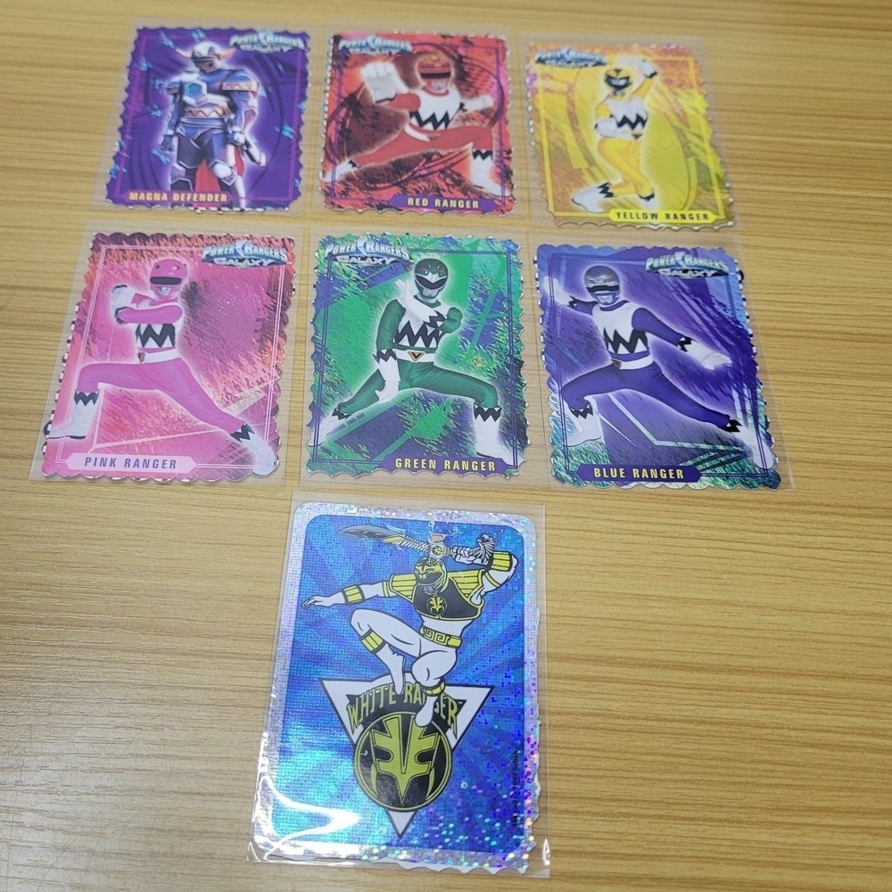 Vintage Power Rangers Lost‎ Galaxy Saban 1999 Cut Out Cards from Coloring Books